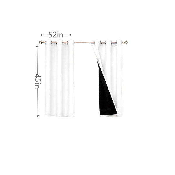 Frifoho Fabric Blackout Curtain Pair Wayfair